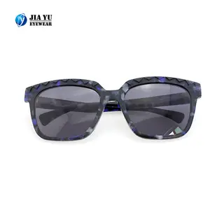 Hot Sale Custom Square Tortoise Polarized Mens Acetate Sunglasses